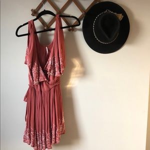 Free People Sylvia Beaded Mini Dress. XS